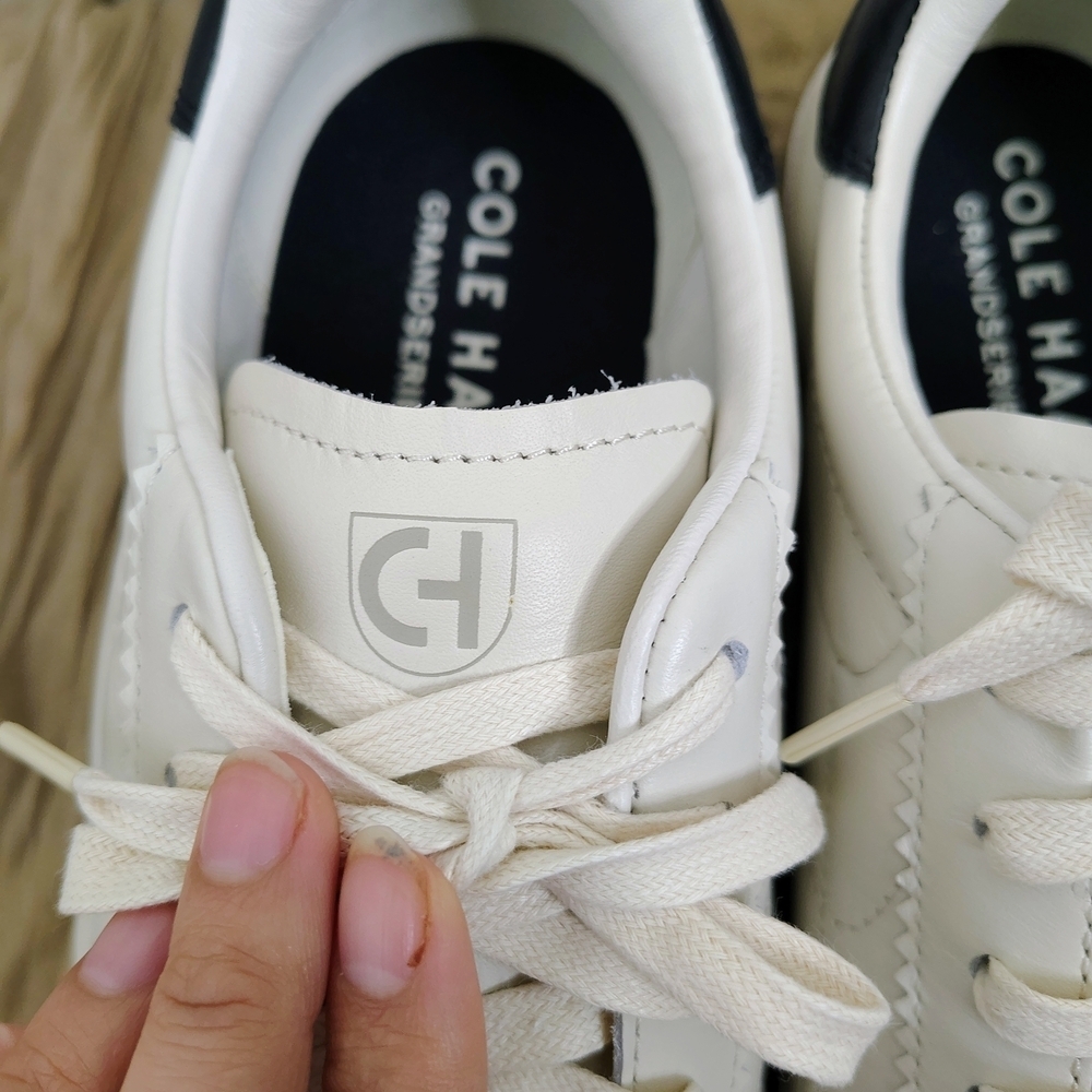 Cole Haan GrandSeries Women’s Leather Sneakers White Gum Sole Size 10B - Picture 6 of 14